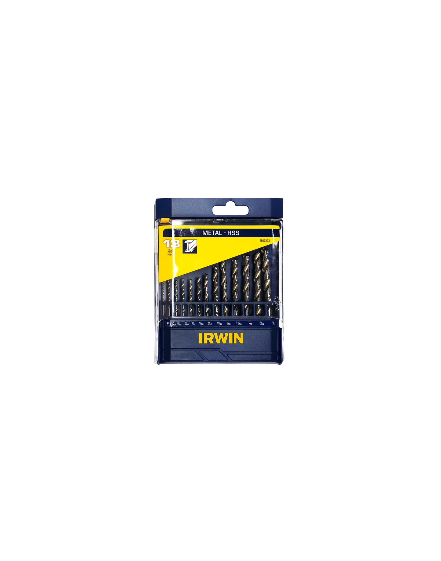 1865293 Juego de brocas HSS 1/16" - 1/4" 13 piezas Irwin