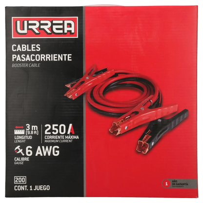 200 Cables pasa corriente para iniciar 2.5 m