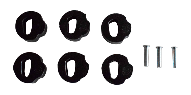 Kit reparacion corona clutch yamaha ybr 125- libero 125 y xtz 125 (mod 13-16) (tres remaches-seis cauchos)