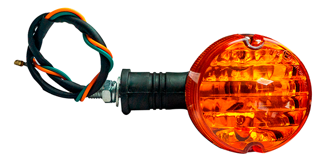Direccional bajaj  boxer bm100 del tras -der izq naranja