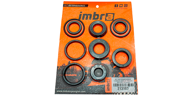 Kit retenedores yamaha bws 2t polea - motor (8 pzas)