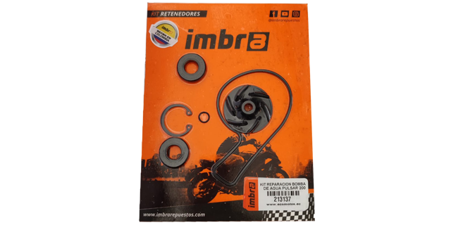 Kit retenedores bomba de agua bajaj pulsar ns200- as200 con turbina