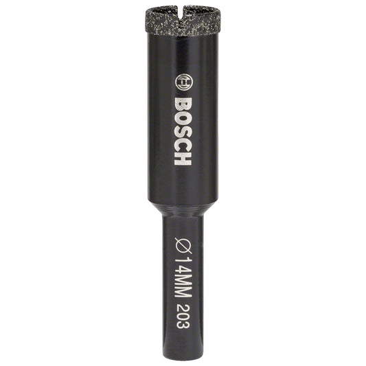 Broca de diamante para agujerear en húmedo cerámica dura Ø14 x 30 x 65 mm
