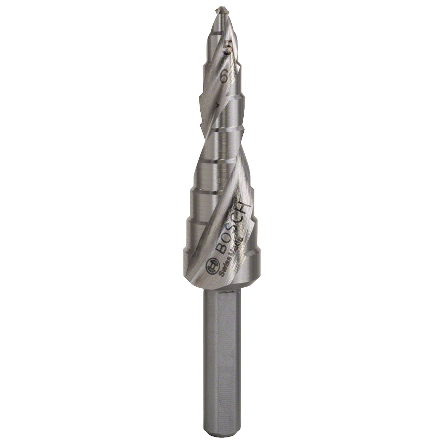 Broca escalonada para Metal Bosch Acero Rápido HSS 4,0-12,0mm 9 diametros
