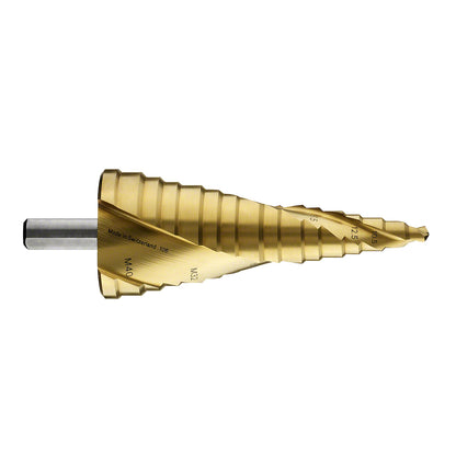 Broca escalonada para Metal Bosch Acero Rápido con Titanio HSS-TiN 6,0-40,5mm M10-M40 16 diametros