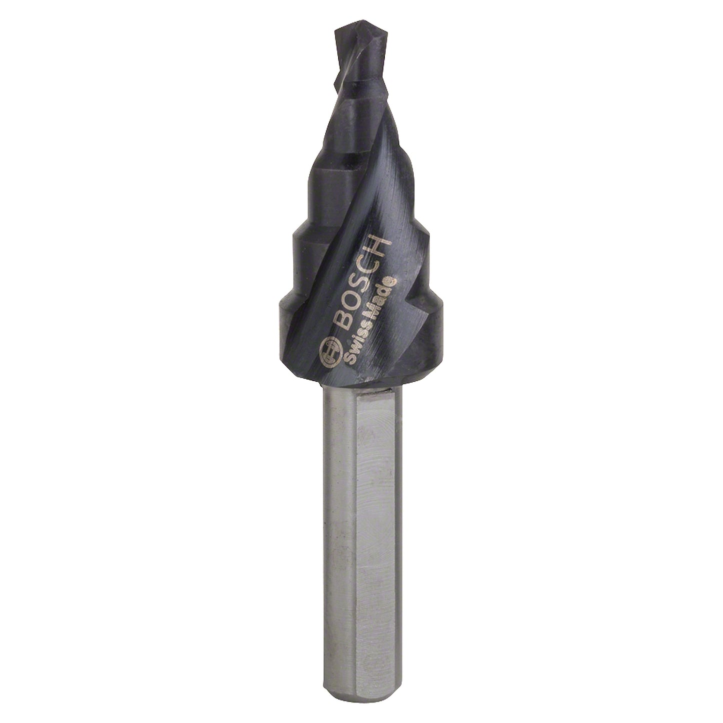 Broca escalonada para Metal Bosch Acero Rápido con aluminio y Titanio HSS-AlTiN 4,0-12,0mm 5 diametros