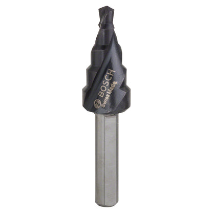 Broca escalonada para Metal Bosch Acero Rápido con aluminio y Titanio HSS-AlTiN 4,0-12,0mm 5 diametros