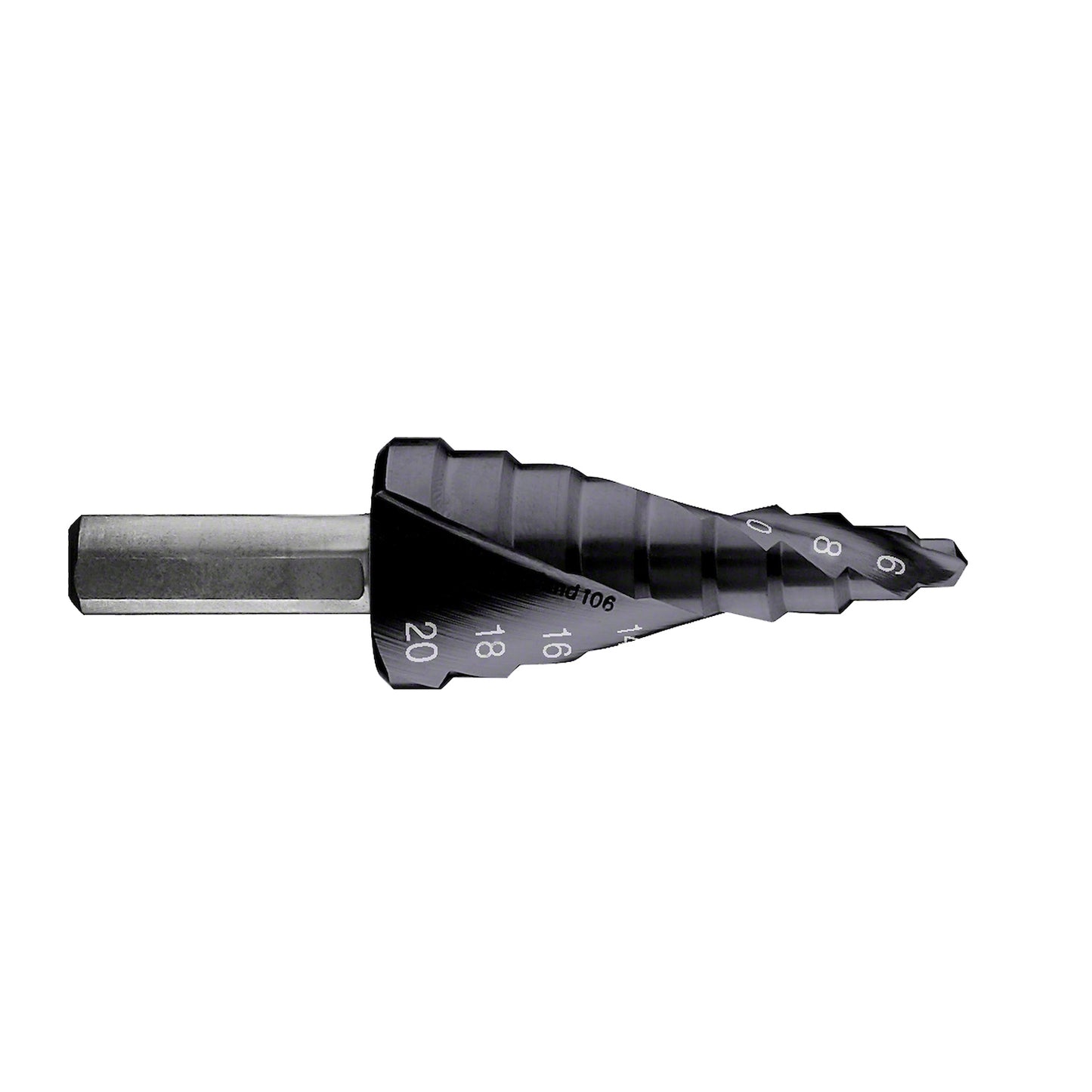 Broca escalonada para Metal Bosch Acero Rápido con aluminio y Titanio HSS-AlTiN 4,0-12,0mm 5 diametros