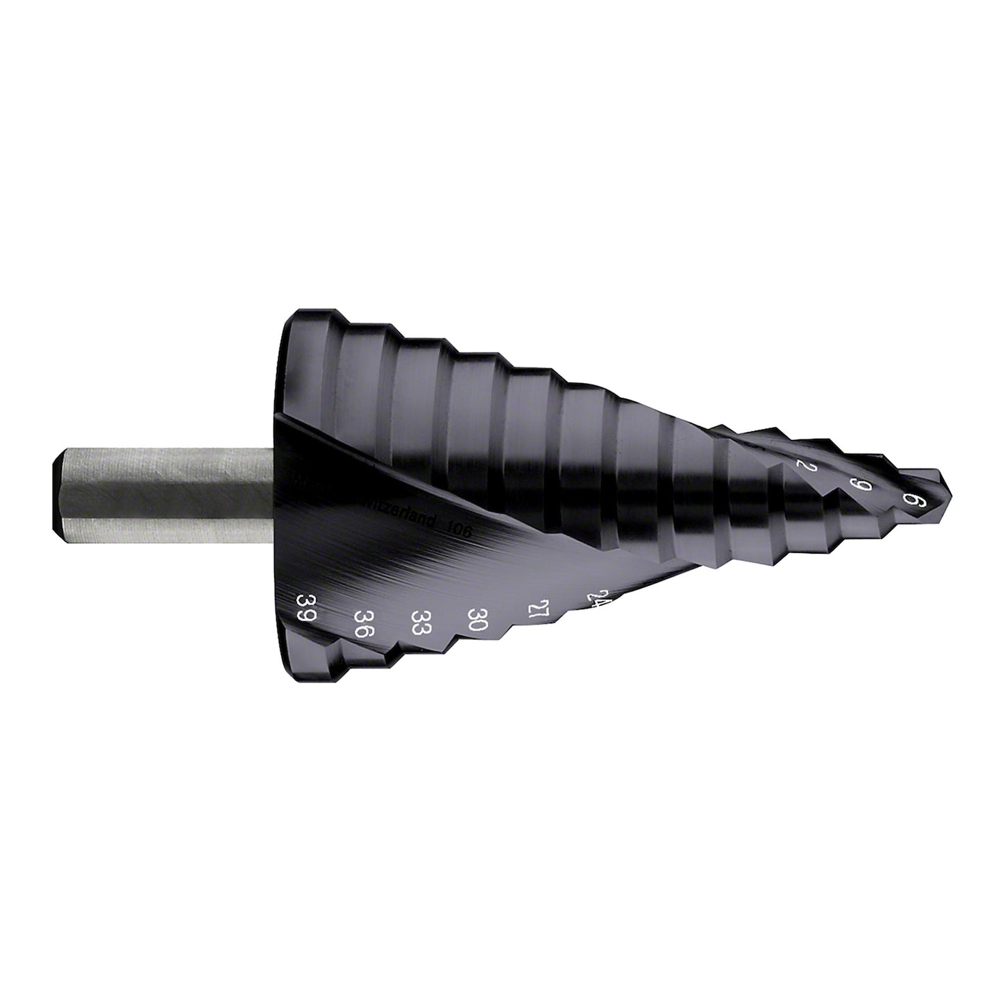 Broca escalonada para Metal Bosch Acero Rápido con aluminio y Titanio HSS-AlTiN 4,0-12,0mm 5 diametros