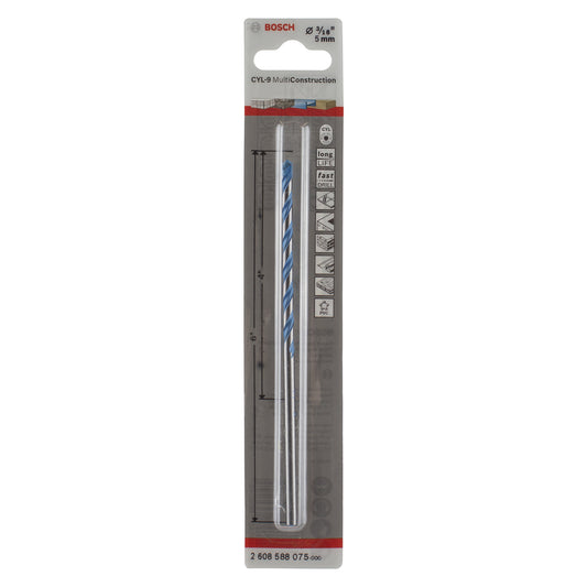 2608588075-000 Broca encastre cilíndrico Bosch CYL-9 Multiconst Ø3/16X4X6