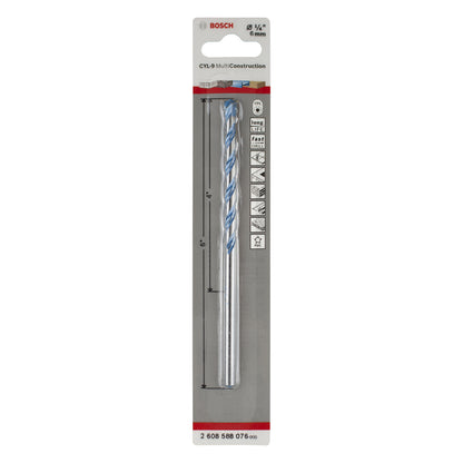 2608588076-000 Broca encastre cilíndrico Bosch CYL-9 Multiconst Ø1/4X4X6
