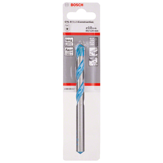 Broca Multimaterial encastre cilíndrico CYL-9 multiconstrucción Ø10 x 80 x 120 mm