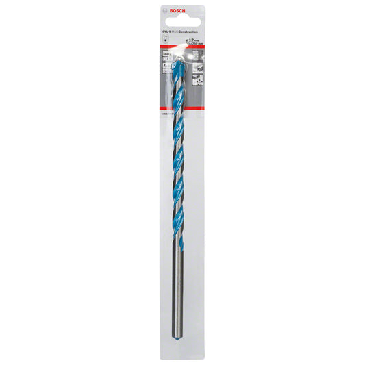 Broca Multimaterial encastre cilíndrico CYL-9 multiconstrucción Ø12 x 200 x 250 mm