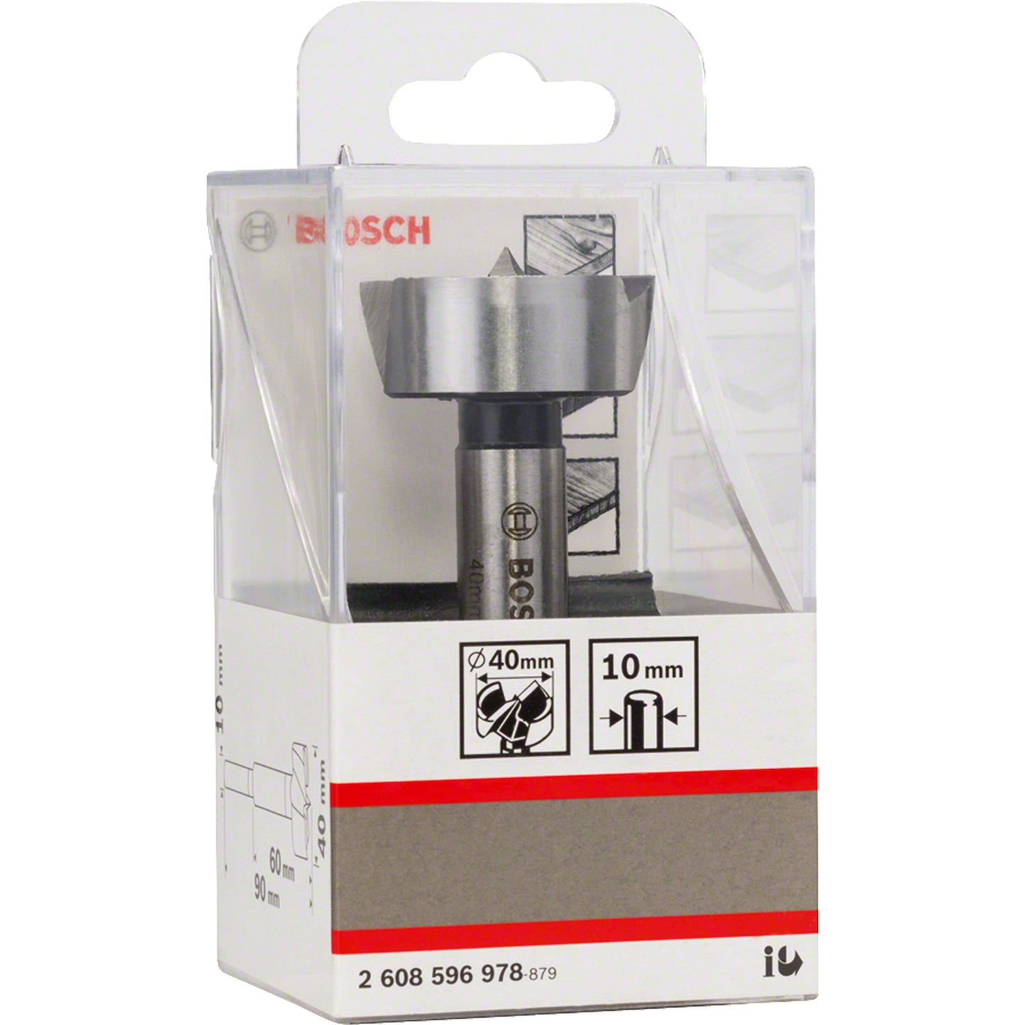 Broca para Madera Fresadora Forstner 40,0mm