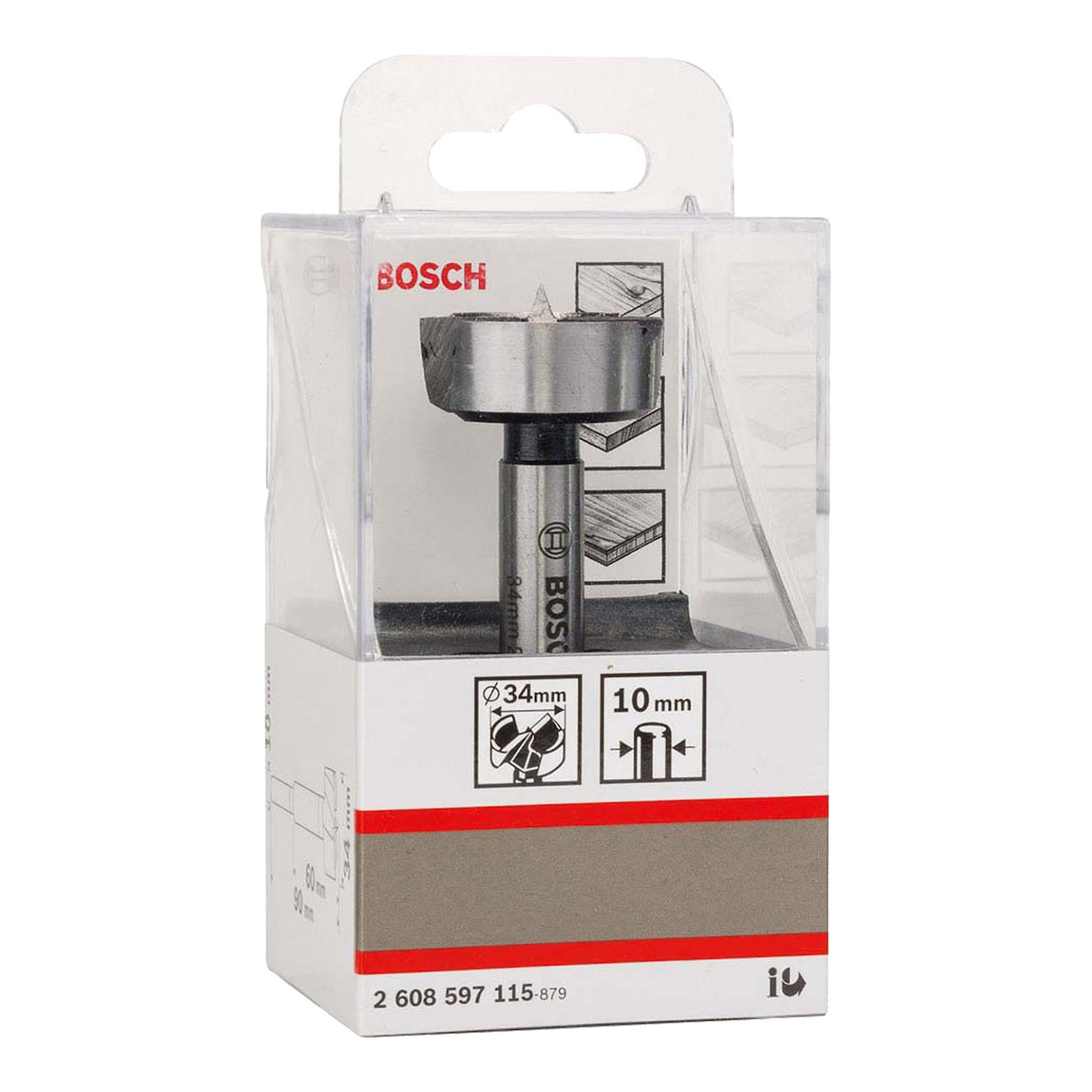 Broca para Madera Fresadora Forstner 34,0mm