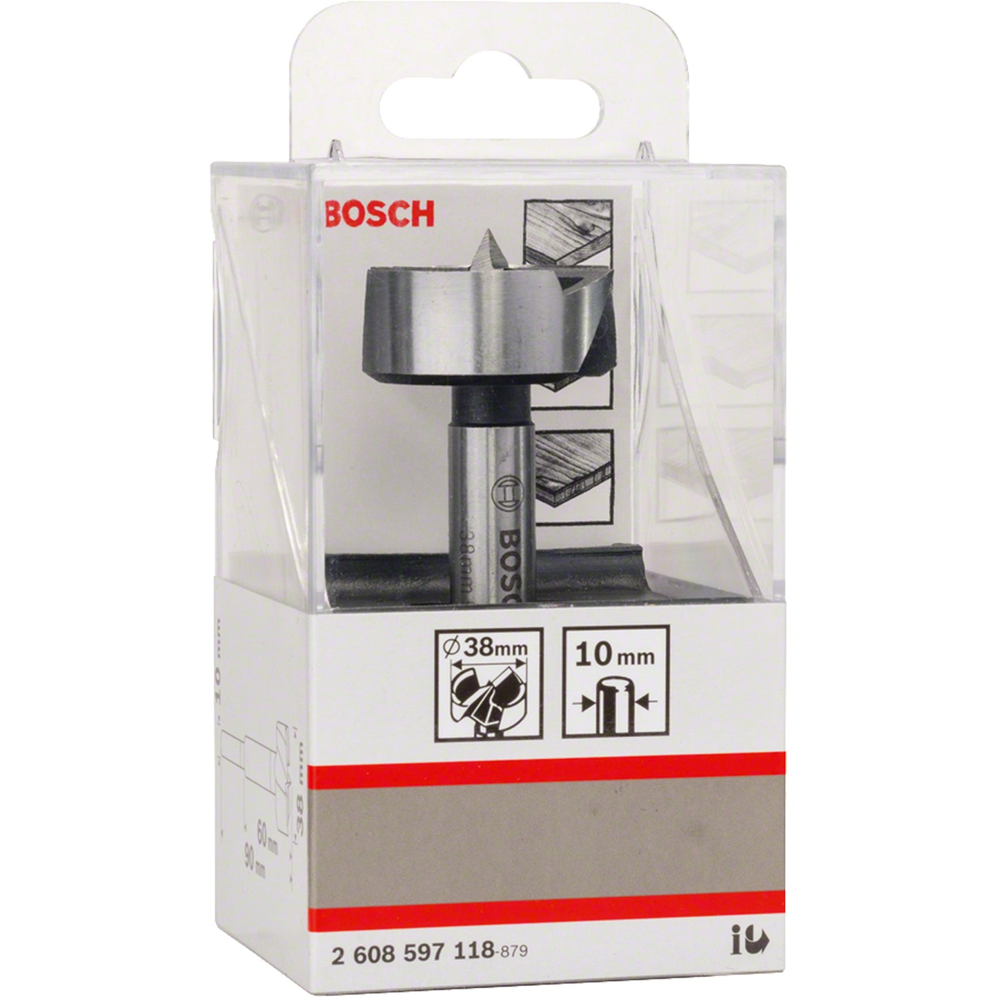 Broca para Madera Fresadora Forstner 38,0mm