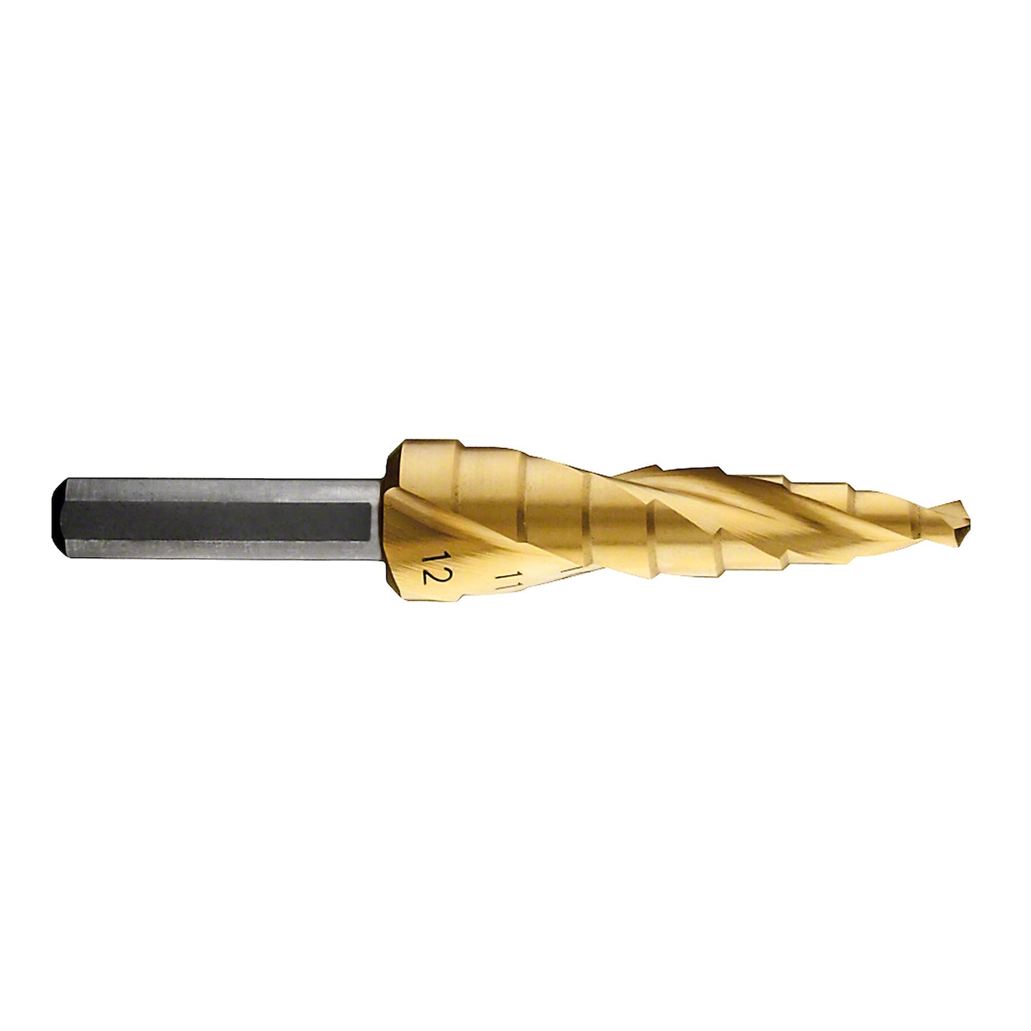 Broca escalonada para Metal Bosch Acero Rápido con Titanio HSS-TiN 4,0-12,0mm 9 diametros