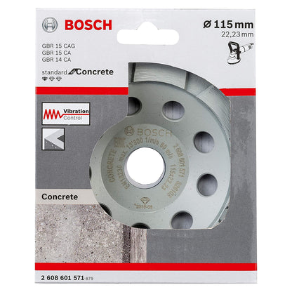 Copa Diamantada Bosch Standard for Concrete 115x22,23x3mm