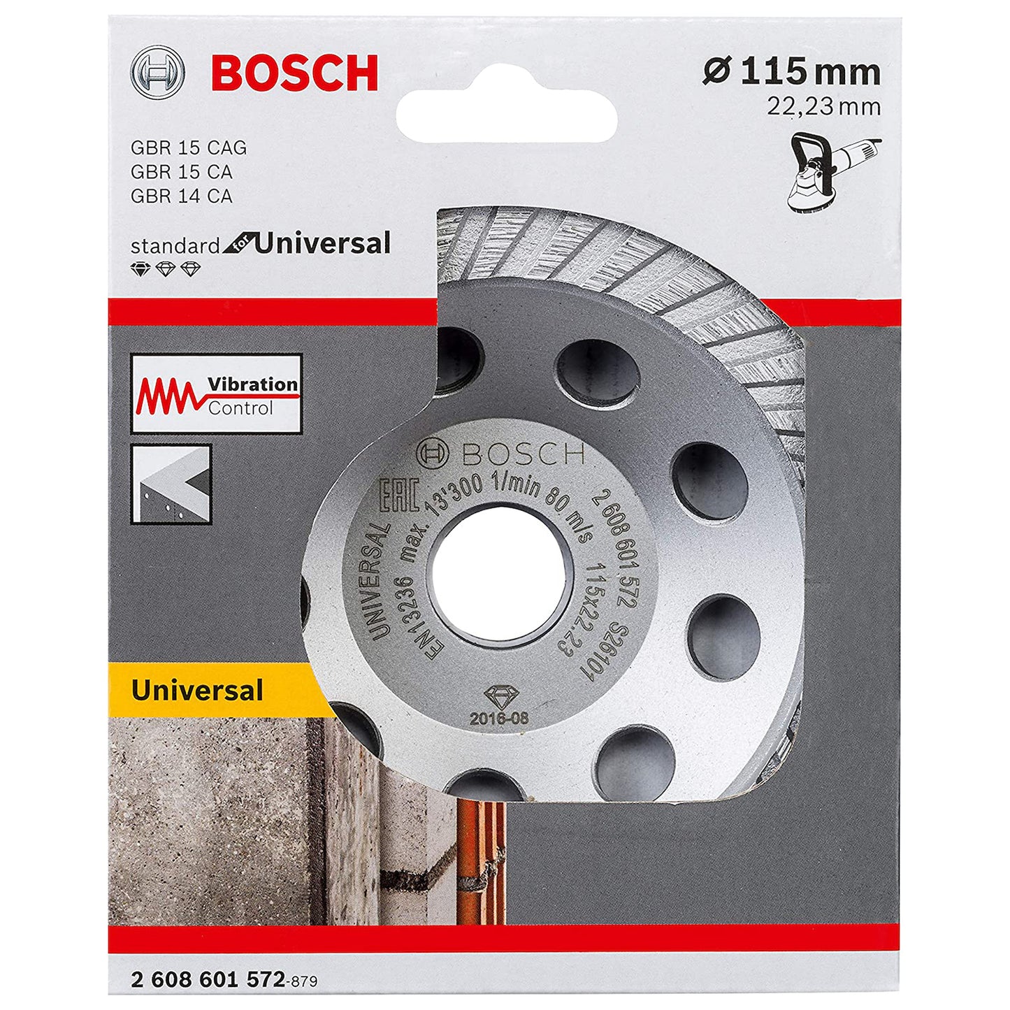 Copa Diamantada Bosch Standard for Universal 115x22,23x5mm