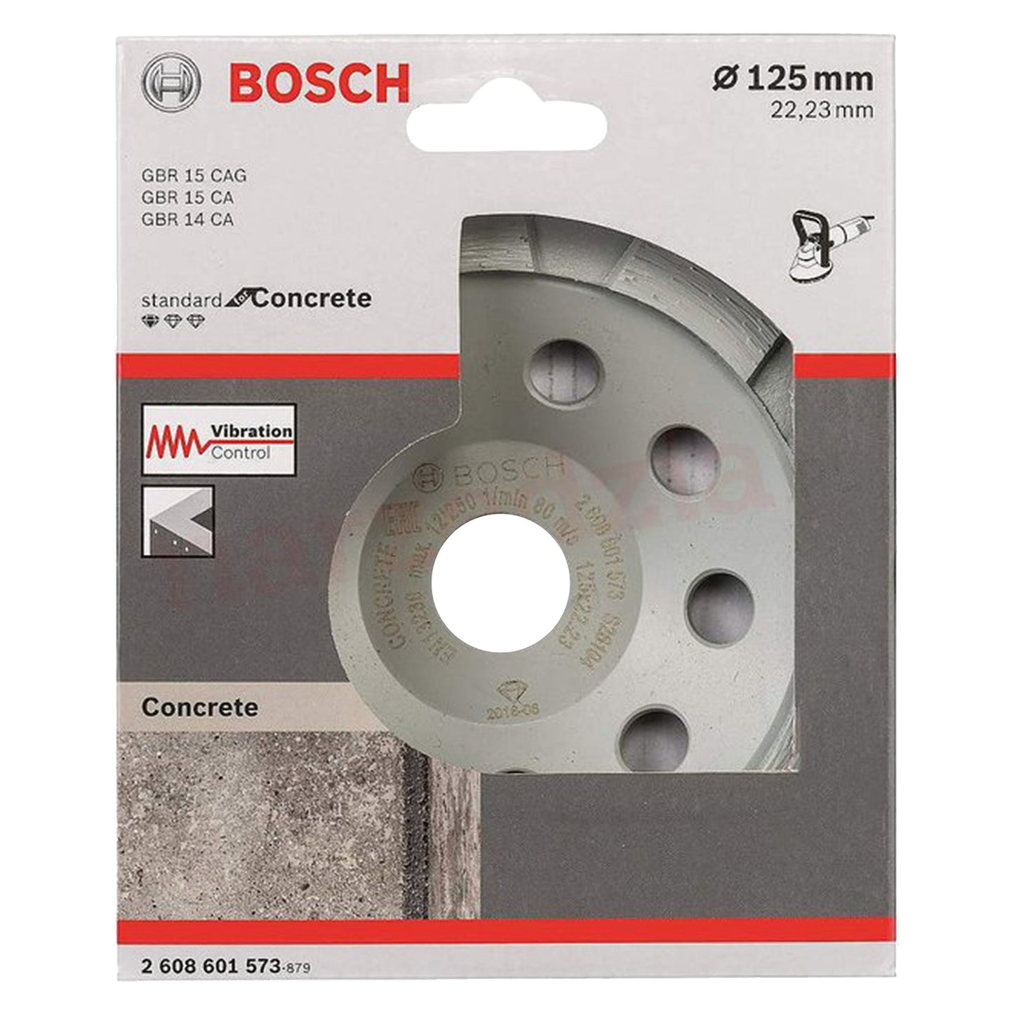 Copa Diamantada Bosch Standard for Concrete 125x22,23x5mm