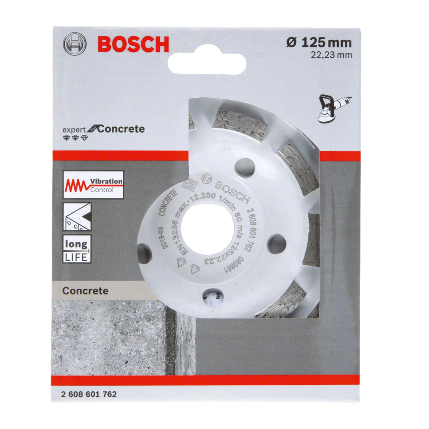 Copa Diamantada Bosch Expert for Concrete Ø125x22,23x5mm