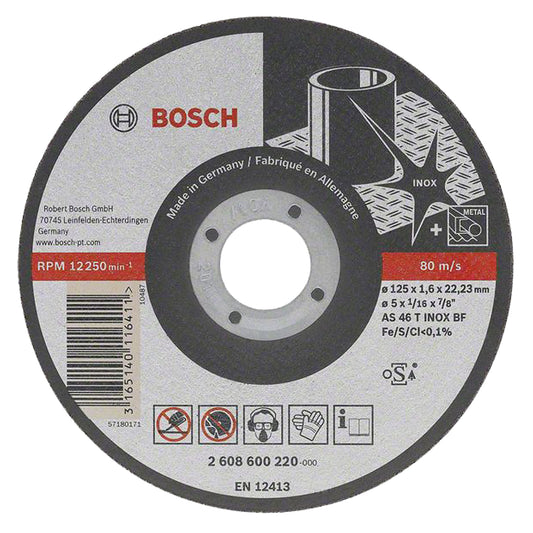 Disco de Corte Bosch Best for Inox 115x1,0mm Centro Recto