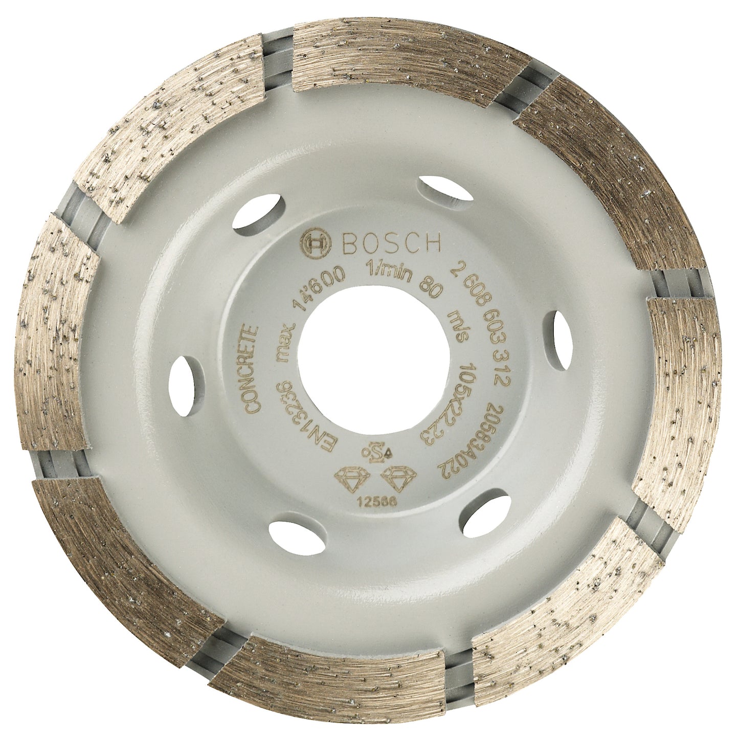 Copa Diamantada Bosch Standard for Concrete105x22,23x3mm