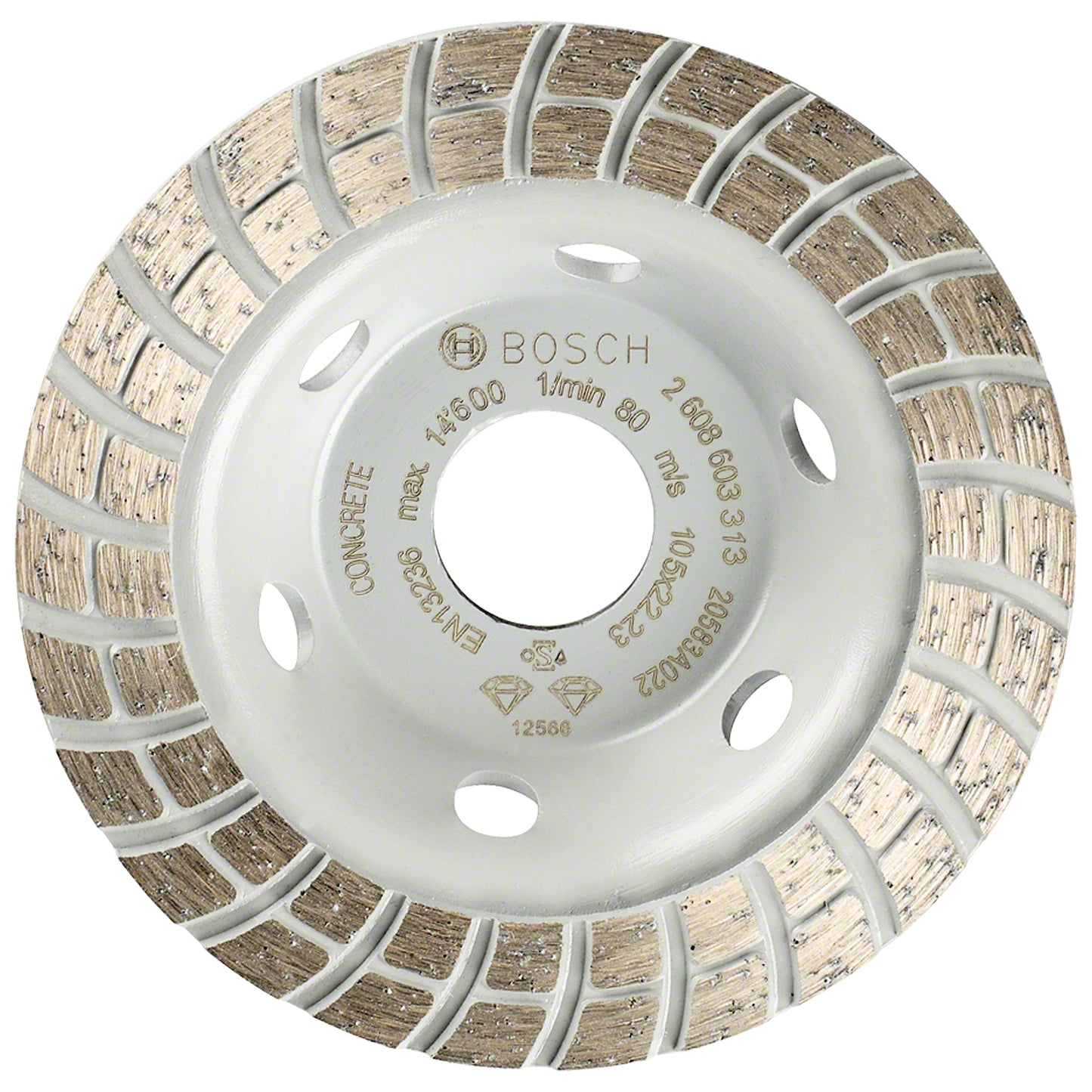 Copa Diamantada Bosch Standard for Concrete 105x22,23x3mm
