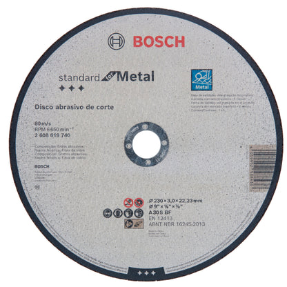 25 Discos de Corte Standard for Metal 230x3,0mm Bosch