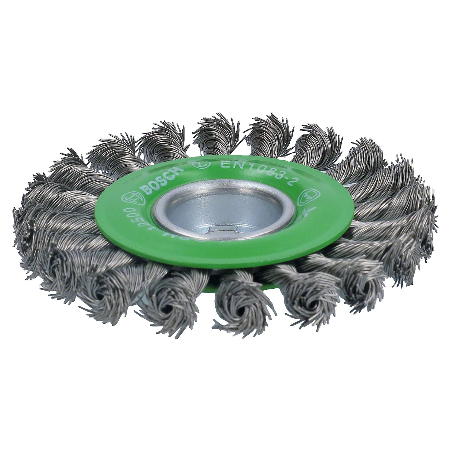 Cepillo circular de acero X-LOCK 115mm Alambre trenzado de acero inoxidable 0,5mm