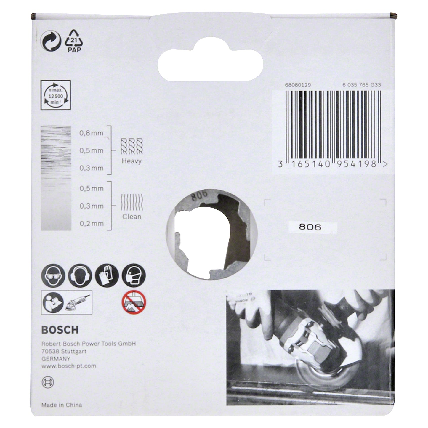 Cepillo circular de acero X-LOCK 115mm Alambre trenzado de acero inoxidable 0,5mm
