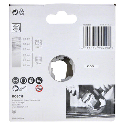 Cepillo circular de acero X-LOCK 115mm Alambre trenzado de acero inoxidable 0,5mm
