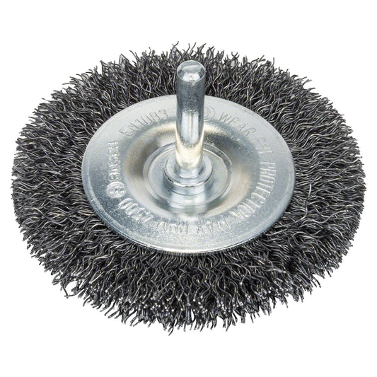 Cepillo de Acero Bosch circular para taladro alambre ondulado 75mm