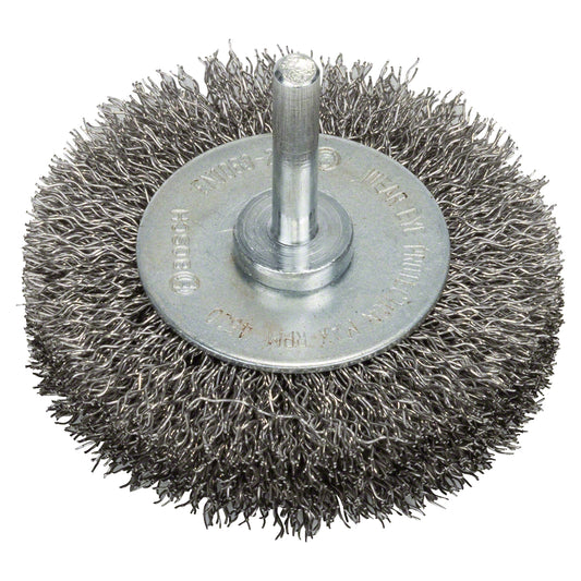 Cepillo de Acero Bosch circular para taladro alambre ondulado inoxidable 70mm