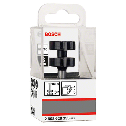 Fresa Bosch de muelle 8 mm, D1 25 mm, L 5 mm, G 58 mm