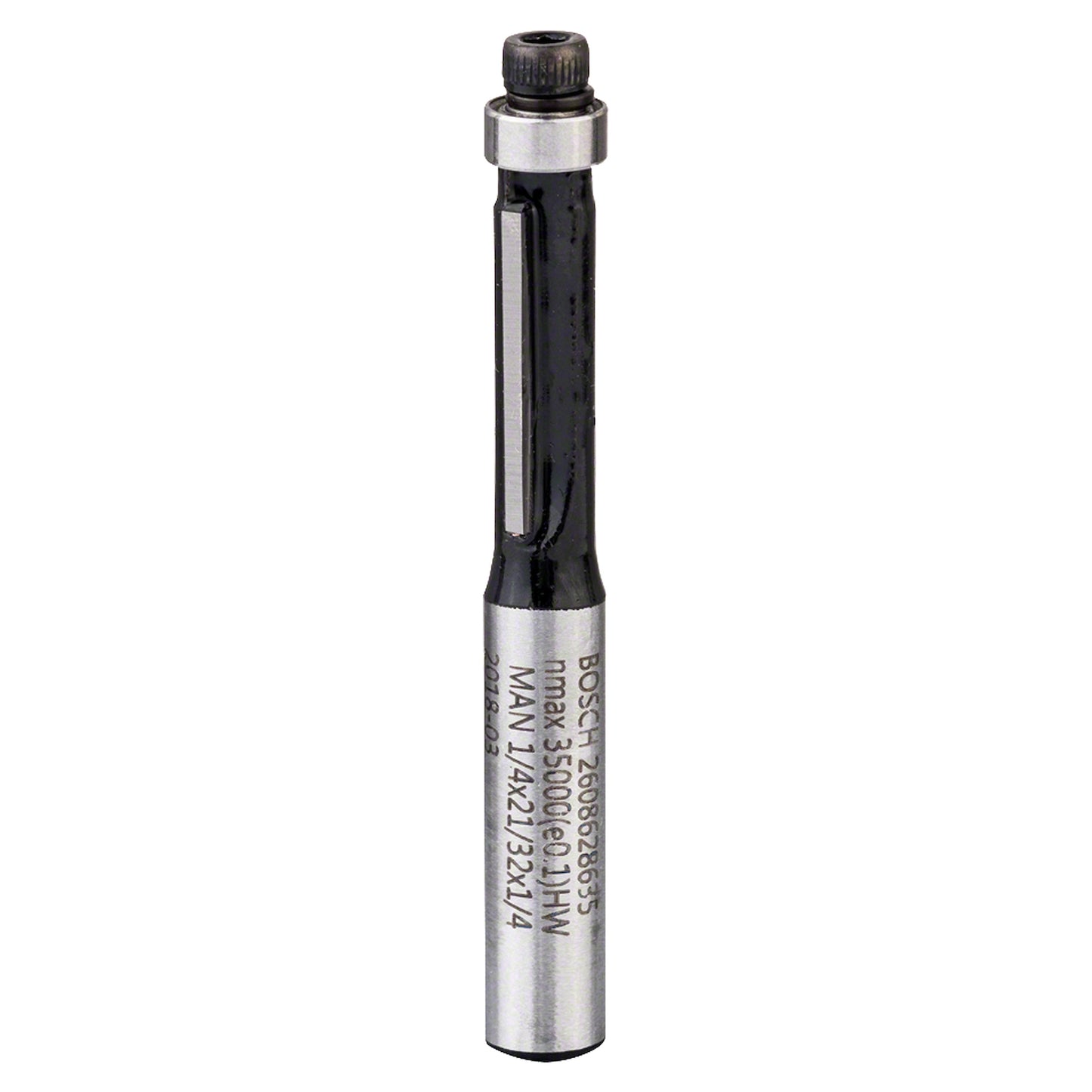 Fresa de alinear Bosch 1/4", D1 6,35 mm, L 12,7 mm, G 54 mm