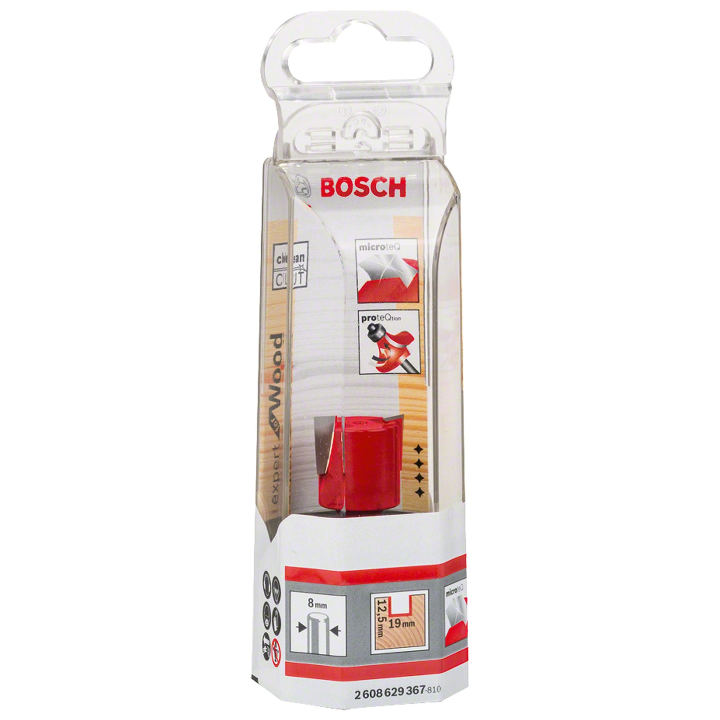 Fresa Bosch para cajas de bisagras 8 mm, D1 19 mm, L 12,5 mm, G 51 mm