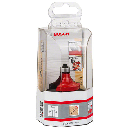 Fresa Bosch para redondear 8 mm, D 38,1 mm, R1 12,7 mm, L 19 mm, G 61 mm