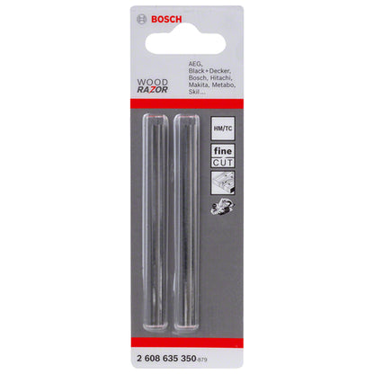 Cuchilla para cepilladora de carburo de tungsteno Bosch Wood razor 82 mm x 5.5 mm 2 Unidades