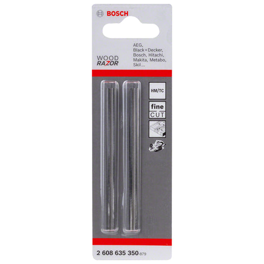 Cuchilla para cepilladora de carburo de tungsteno Bosch Wood razor 82 mm x 5.5 mm 2 Unidades