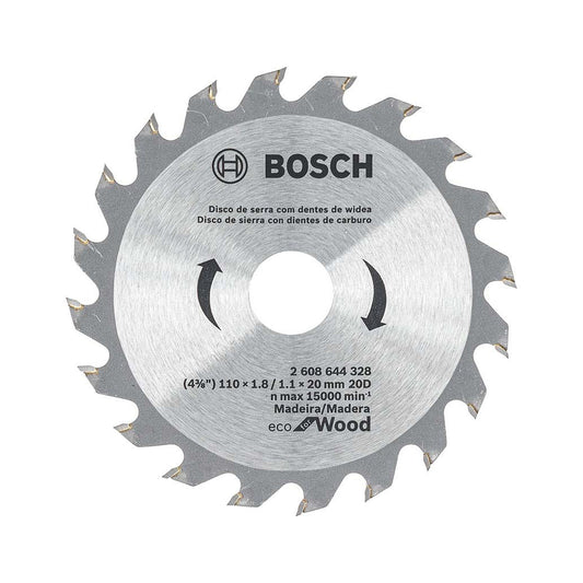 2608644328-000 Disco de Sierra Circular Bosch Ecoline ø110x20mm, 20 dientes