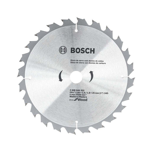 2608644332-000 Disco de Sierra Circular Bosch Ecoline ø235x25mm, 24 dientes
