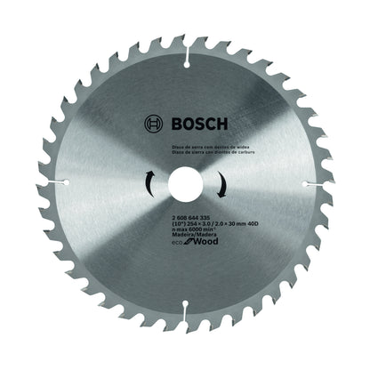 2608644335-000 Disco de Sierra Circular Bosch Ecoline ø254x30mm, 40 dientes