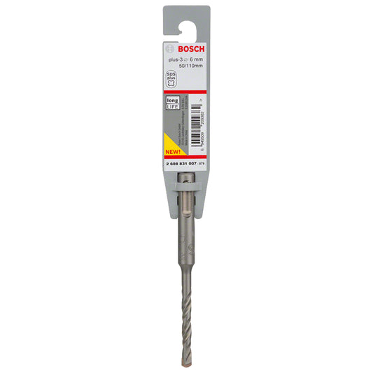 Broca para hormigón Bosch SDS plus-3 Ø6 x 50 x 110 mm 1 unidad