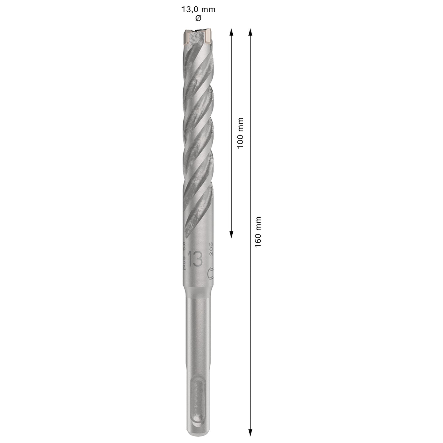 Broca para concreto Bosch SDS plus-5X Ø13x100x160mm