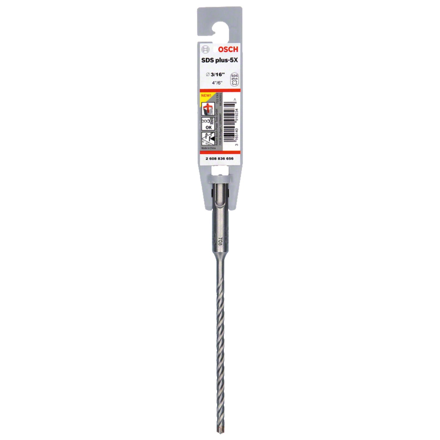 Broca para hormigón Bosch SDS plus-5X Ø 3/16 X4X6