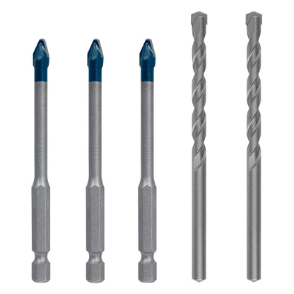 3 Brocas Bosch EXPERT HEX-9 Multiconstruction 6x90mm + 3 Brocas CYL-3 6mm