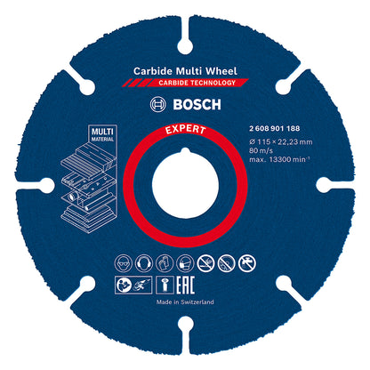 Disco de corte Bosch EXPERT Carbide Multi-Wheel 115mm