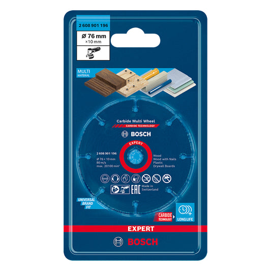Disco de corte Bosch EXPERT Carbide Multi-Wheel 76mm