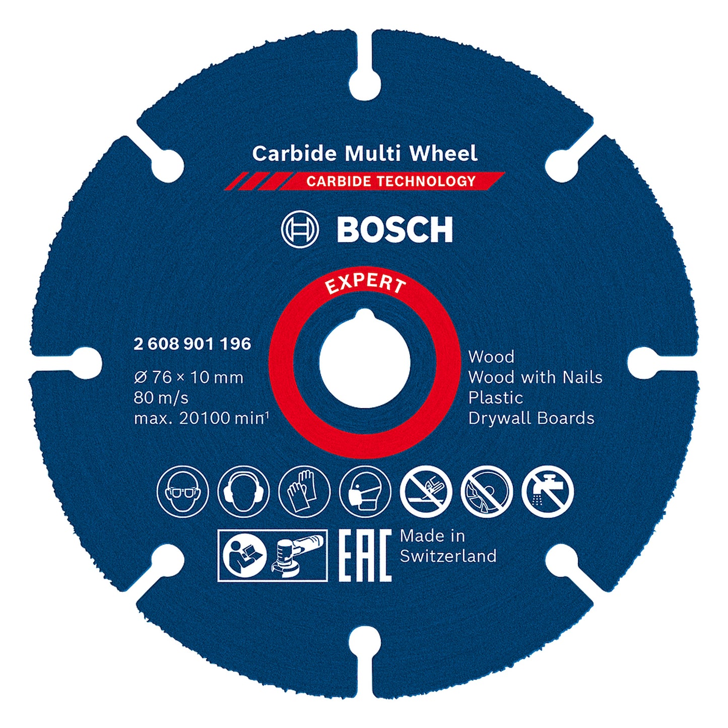 Disco de corte Bosch EXPERT Carbide Multi-Wheel 76mm